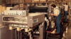 Foto von der Produktionsanlage der Druckerei, aufgenommen in den 80er Jahren.