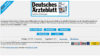 Screenshot der Webseite des Deutschen Ärzteblattes aus dem Jahr 1997